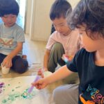 Title: シャボン玉アート（竹とんぼ組） | Press-554 | Image No.23 | 社会福祉法人ひだまり会  かざぐるま保育園 | 福岡県行橋市