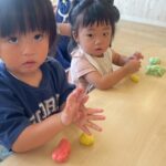 Title: 小麦粉粘土あそび（紙風船組） | Press-561 | Image No.15 | 社会福祉法人ひだまり会  かざぐるま保育園 | 福岡県行橋市