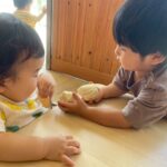 Title: 小麦粉粘土あそび（紙風船組） | Press-561 | Image No.37 | 社会福祉法人ひだまり会  かざぐるま保育園 | 福岡県行橋市
